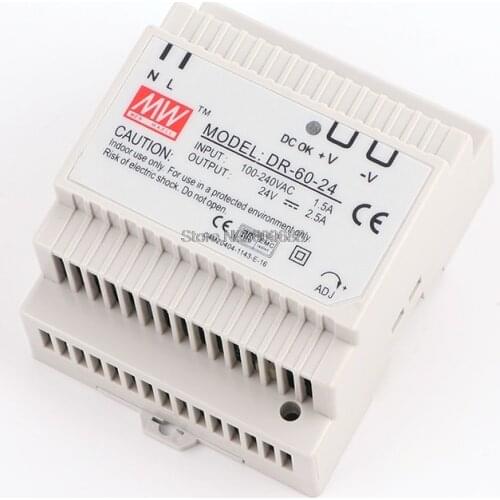 DR-60 Din Rail Type Power Supply DR-60-24 DR-60-24/12/18/5 AC DC Converter