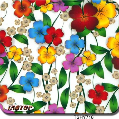 ITAATOP TSHY718H 0.5m*2m pva colorful flower hydrographic film pattern hydro dipping films water transfer film