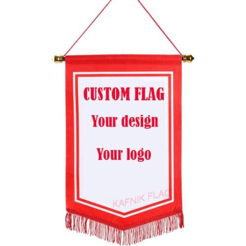 KAFNIK,Custom Flag 20*30/40*60cm50*80CM Pennant National Flag Satin Flag and Banner Your Design
