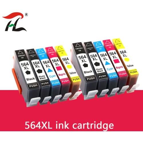 Compatible 564XL ink cartridge for hp 564XL for hp564 Photosmart 5510/5511/5512/5514/5515/5520/5522/ 5525/6510/6512/6515 printer