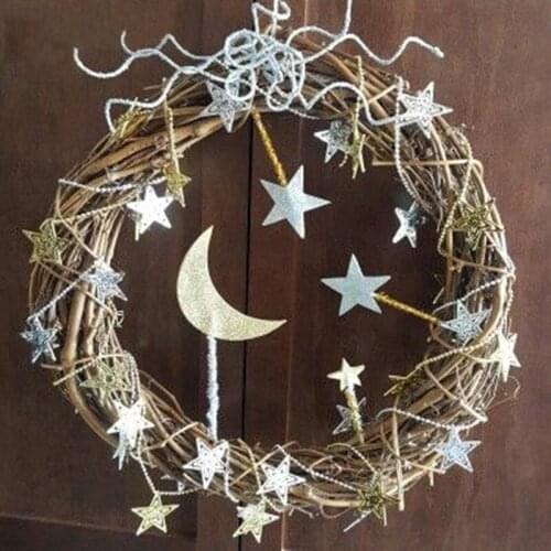 10/20/30 CM Wreath Decor Christmas Rattan Vine Ring Floral Hoop Natural Ornaments Craft Accessories Door DIY Garland Gifts