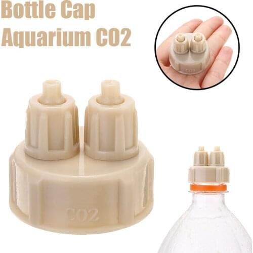 1PC Bottle Cap Aquarium CO2 Plant CO2 System DIY Generator Part Kit Bottle Cap with 2 Joint Tool Part Kit 18 mm