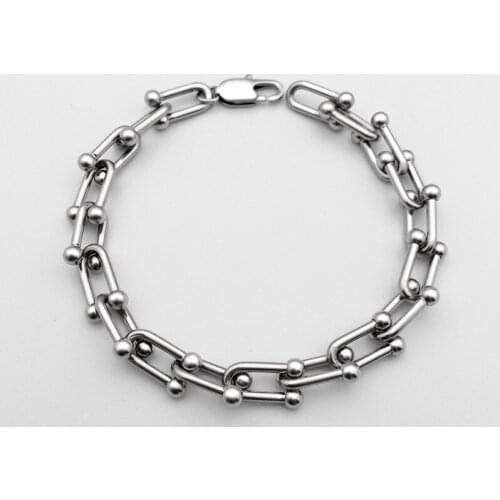 Fashion U-shaped chain bracelet, simple and cold wind bracelet, all-match trendy accessories