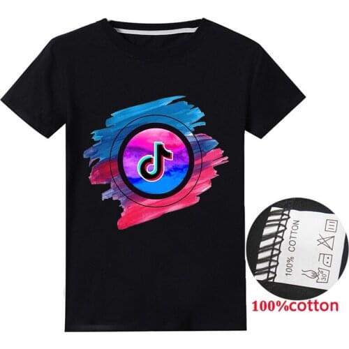 New Children Clothes TIK TOK Kids T shirt Tee for Boys Girls Cotton Short Sleeve T-Shirt Tee Summer Tops Toddler Infant