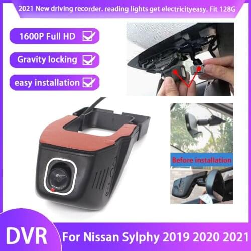 New Plug and play Car DVR Video Recorder Dash Cam Camera For Nissan Sylphy 2019 2020 2021 High quality driving recorder hd 1600P