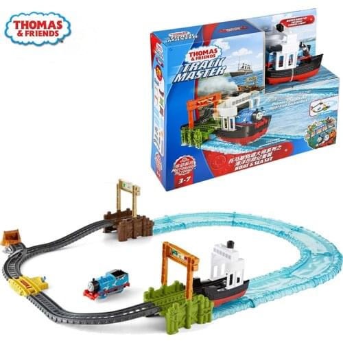 Original Thomas and Friends Trackmaster Boat&sea Set Electric Series Ocean Adventure Suit Diecast FJK49 Best Gift for Boy Toys