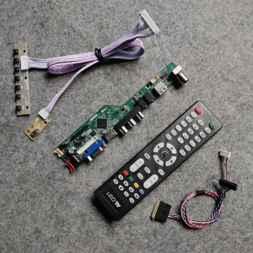 Panel DIY kit VGA+USB LVDS 40 Pin 60Hz 1366*768 For LTN140AT01/LTN140AT02/LTN140AT07/LTN140AT08 display control drive card