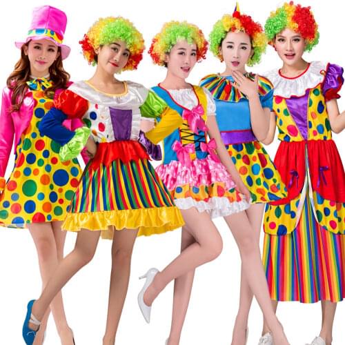 Cosplay woman costume funny circus naughty harlequin uniform female costume fancy dress adult cosplay clown costume Halloween