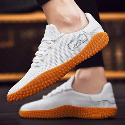 Plus Size Hard-wearing Men Shoes Fashion Men Running Shoes Sport Mens Summer Sports Shoes White Sneakers Men Zapato Walk A-521