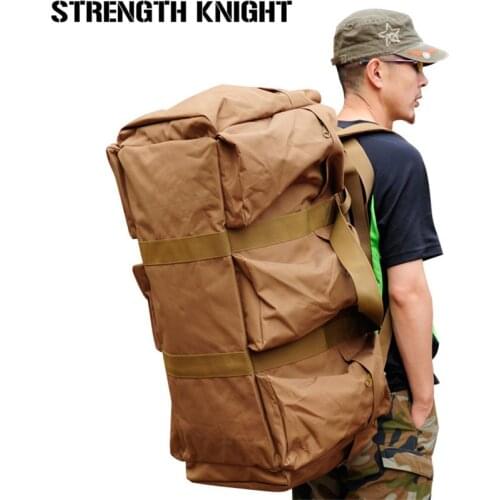 70L Mens Large Capacity Backpack Camouflage Shoulder Bag Women Mountaineering Backpack Nylon Waterproof Travel Bag