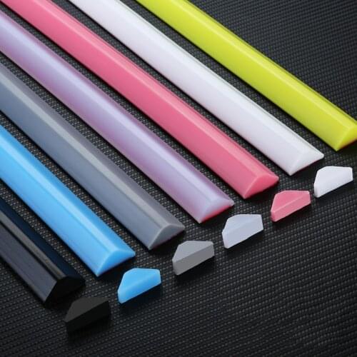 Custom Self-adhesive Bathroom Floor Kitchen Water Stopper Retaining Bar Sills 30x12mm Silicone White Blue Pink Gray Transparent