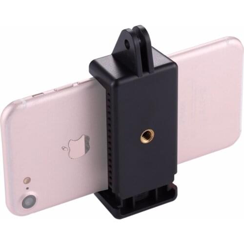 PULUZ Selfie Sticks Tripod Mount Adapter Phone Clamp for GoPro HERO5 Session /5 /4 Session /4 /3+ /3 /2 /1, Xiaoyi Sport Camera
