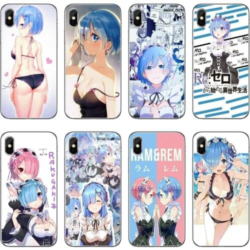 Sexy Anime Girl Rem Re Silicone Phone Case For Huawei P30 P20 Pro P10 P9 P8 Lite Y5 Y6 Y7 Y9 Prime P Smart Plus 2018 2019