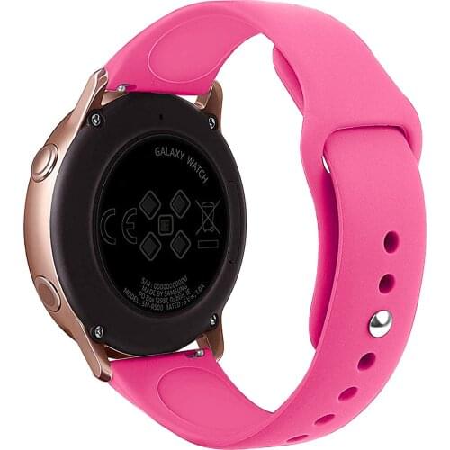 Silicone strap for Galaxy watch Active 2 44mm 40mm/3 45mm 41mm/46mm/42mm Samsung Gear s3 bracelet Huawei watch GT 2 2e pro Band