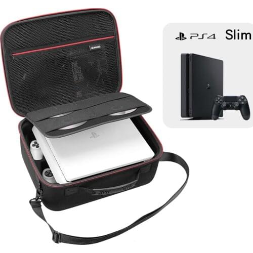 For PS4 Slim Game Sytem Bag Original size For Sony PlayStation 4 Slim Console Protect Shoulder Carry Bag Handbag EVA Hard Case