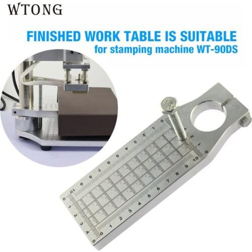 WTONG hot stamp foil machine part for finish shoes bags leather handbag finish goods work plate