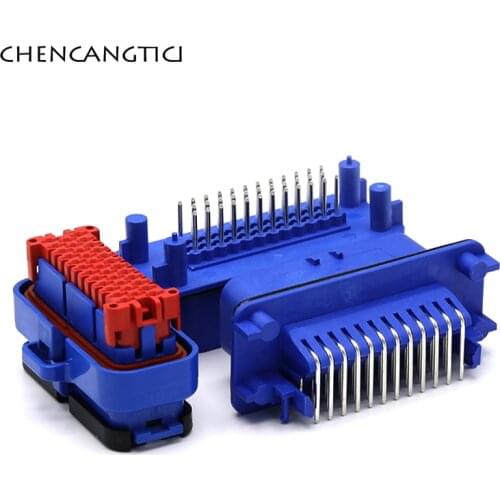 1 Set 35 Pin Way ECU Controller Connector Waterproof Sealed 35 Core Pcb Socket Plug 776163-5 776164-5 776231-5