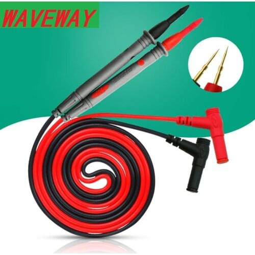 1 Pair Universal Probe Test Leads Pin for Digital Multimeter Needle Tip Meter Multi Meter Tester Lead Probe Wire Pen Cable 20A