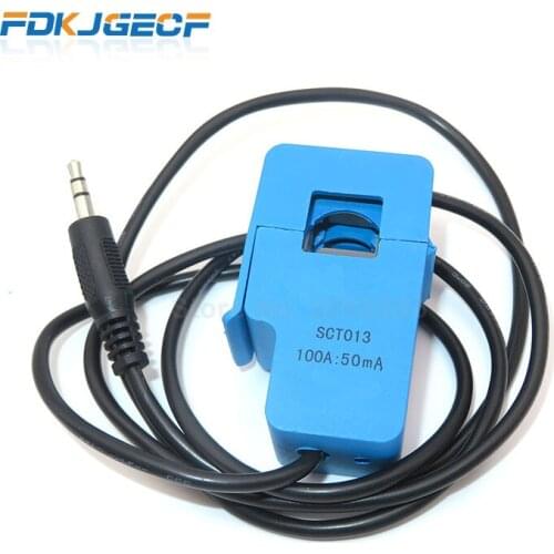 1PCS Non-invasive Split Core Current Transformer AC current sensor 100A SCT-013-000