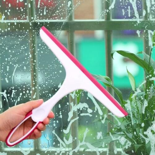 1pc Durable Cleaning Brush For Window Mirror Car Windshield Squeegee Glass Wiper Silicone Blade Cleaning Tools
