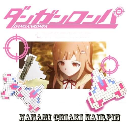 1pcs Hairpin Props Nanami ChiaKi Cosplay Accessories Super Danganronpa 2 Halloween Cosplay Party Hairclips