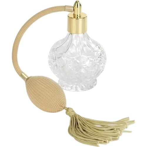 1Pc 80ml Vintage Perfume Atomizer with Airbag Glass Spray Perfume Bottle