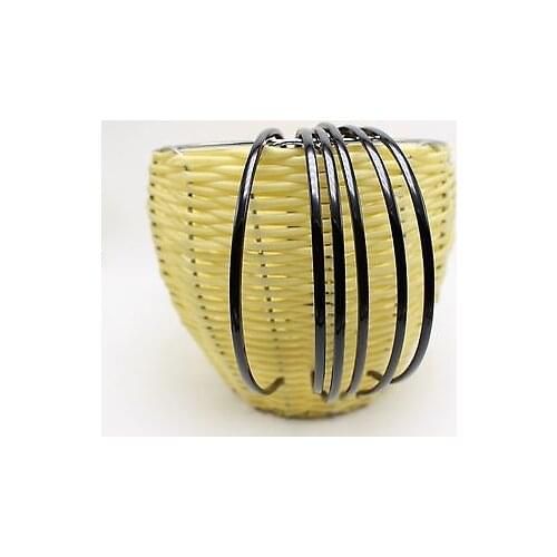 10 Black Plastic Narrow Thin Plain Hair band Headband 4mm With Teeth