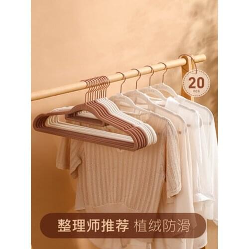 10pcs/lot Non-Slip Velvet Hangers Ultra Thin Space Saving 360 Degree Swivel Hook Strong and Durable Clothes Hanger for Coats