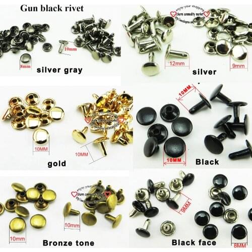100PCS Bronze tone BRASS RIVET buttons sewing clothes accessory bag rivets fits MR-040