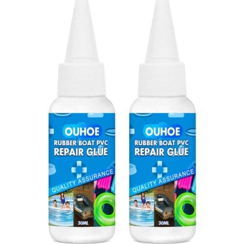 2pcs 30ml Inflatable Boat Repair Glue PVC Water Pad Repair Adhesive Waterproof Adhesive Sealant Glue