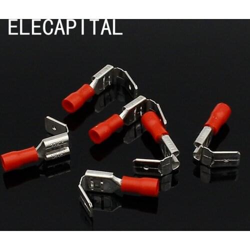 20x Crimping Connectors Piggyback Female Spade Connector Terminals Brass printed with Sn