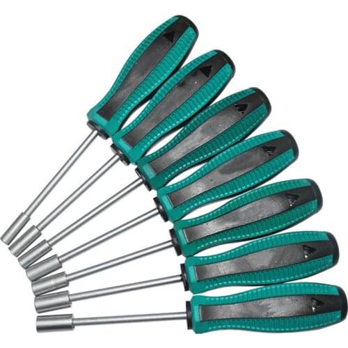 7pcs/9pcs/10pcs 3MM-14MM Socket Wrench Screwdriver Metal Hex Nut Key Manual Tool Screwdriver