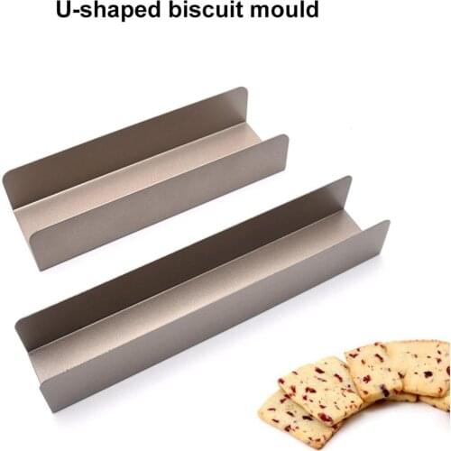 Non-Stick Cake Mold Carbon Steel U-Shaped French Bread Baking Mold Cake Biscuit Cookie Mould Stencil Tools for Home Kitchen