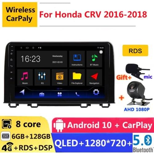 6G RAM 2 din android 10 car radio auto stereo for Honda CRV CR-V 5 RT RW 2016 2017 2018 navigation GPS DVD Multimedia Player