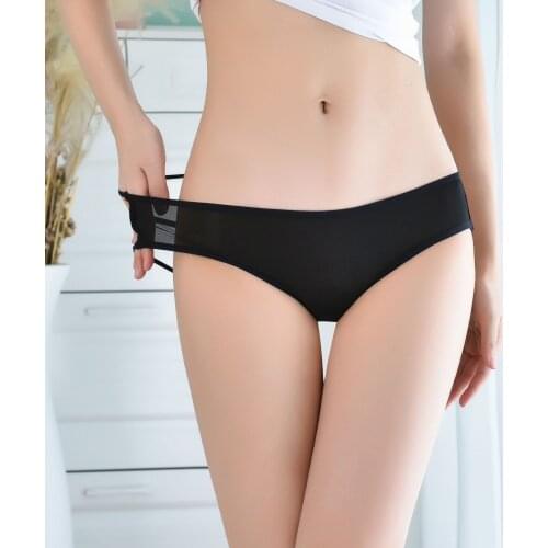 Sentiment underwear hollow fine belt cross sexy mesh underwear female underwear 6651