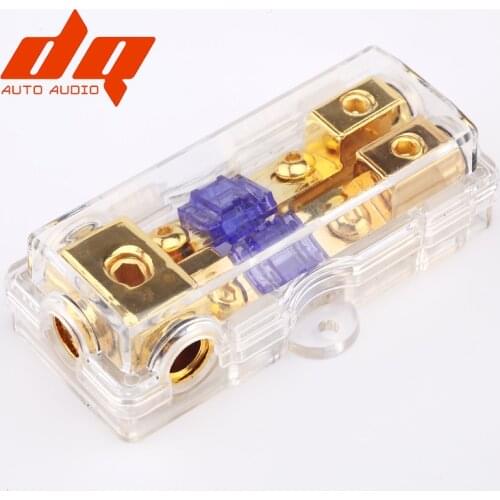 Two Way Auto Car Fuse Box Holder with Cover High Quality Vehicle Fuse Block 3 Inlets 2 Outlets