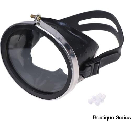 HD Waterproof Tempered Glass Stainless Diving Goggles Fisherman Swimming Goggles