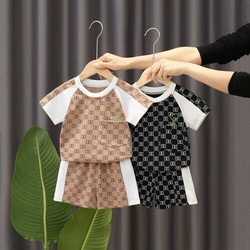 Baby Boys Clothes Sets Children Clothing Summer Short Sleeve Tracksuit for Boys Sport Suits Animal Costume for Kids Clothes