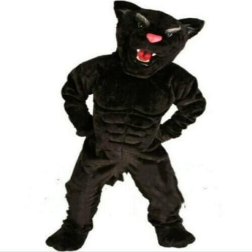 Black Panther Mascot Costume Suit Cosplay Party Game Fancy Dress Halloween Xmas Fursuit Cartoon Outfits Carnival Xmas Easter Ad