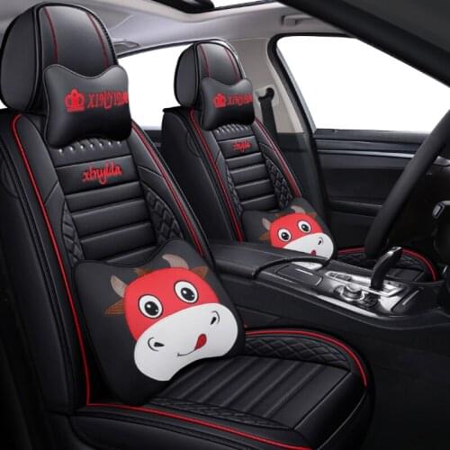 Leather car seat covers For skoda octavia a5 fabia 1 2 octavia tour rs karoq a7 felicia kodiaq rapid spaceback KAMIQ accessories