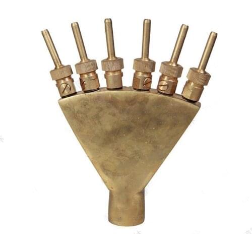 Full-copper 1'' 1.5'' 2'' Fengwei fountain nozzle Peacock Kaiping landscape fountain head Scattered sprinkler Pond Spray nozzle