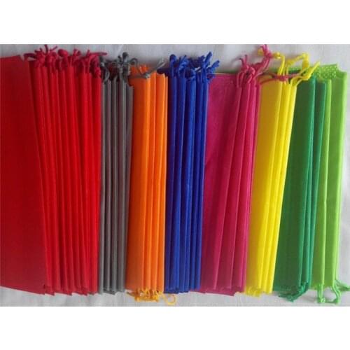 Double drawstring 50 pcs non woven fabric travel shoes storage bags drawstring bags for shoes dust bag storage organizer bags D3