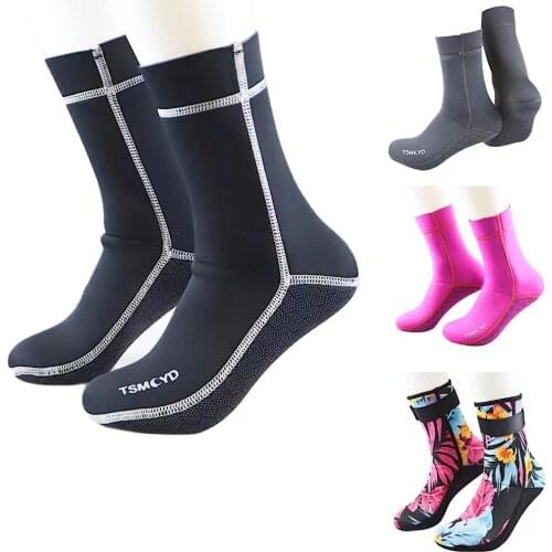 TSMCYD Diving Socks 3/5mm Neoprene Beach Socks Men Women Thick Winter Swimming Warm Non-slip Coral Equipment Snorkeling Socks