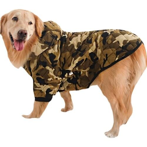 New Arrival Camouflage Coat Pet Dog Clothes for Big Dogs Clothing Golden Retriever Labrador Samoyed Hoodies Pug Jacket 3XL-8XL