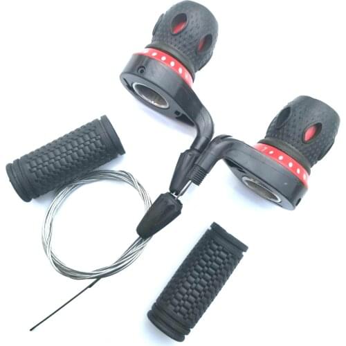 New Bike Bicycle Twist Grip Derailleur 18 Speeds Shifter Set Black