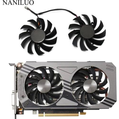 75MM PLD08010S12HH 000 0.35A GTX1060 Cooler Fan For ZOTAC GeForce GTX 1060 3GB AMP! Edition Video Card Cooling Fan