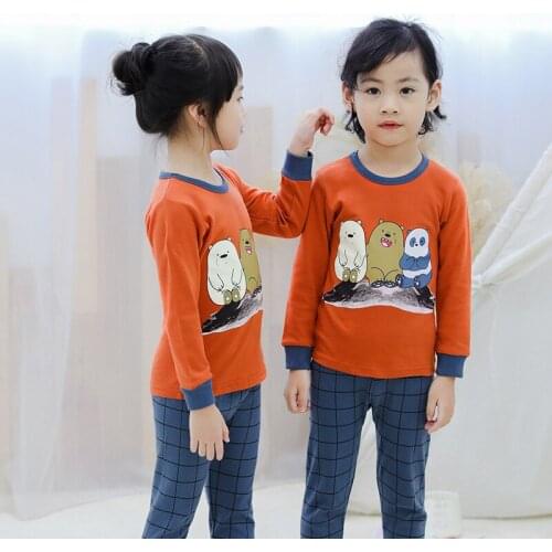 Autumn Winter Children Pajamas Sets Unicorn Animal Cartoon Sleepwear Kids Clothes Set Pyjamas Kids Baby Sleepwear For Boys Girls