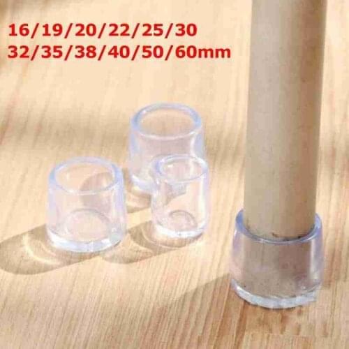 Clear Table Chair Leg Cap Furniture Table Feet Cover Anti-noise Floor Protector Caps End Cap Furniture Silicon Protection Cover