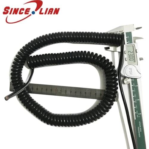 Spiral Cable Copper Core National Standard Wire 5core 6 core 7core 8core 9core Multicore 0.2mm2 Square Elastic Signal Cable