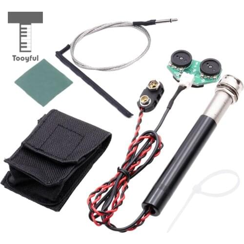 Tooyful Active Endpin Jack Preamp Piezo Pickup Kit Volume & Tone Control for Acoustic Classical Guitar Parts